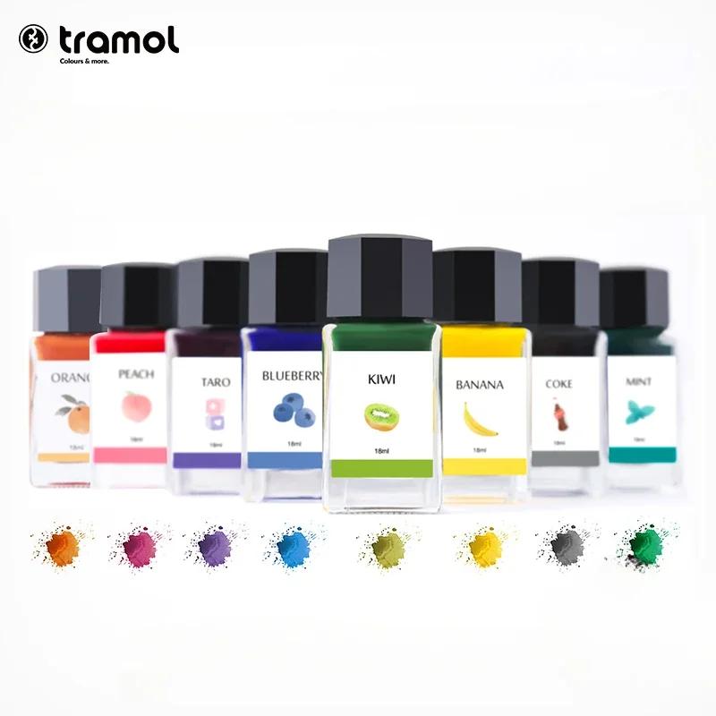 Tramol 30 Colori 18ml Cartuccia d'Inchiostro Colorata Ricarica Penna Stilografica Inchiostro in Flacone di Vetro Forniture Cancelleria Ufficio Scuola PK JINHAO