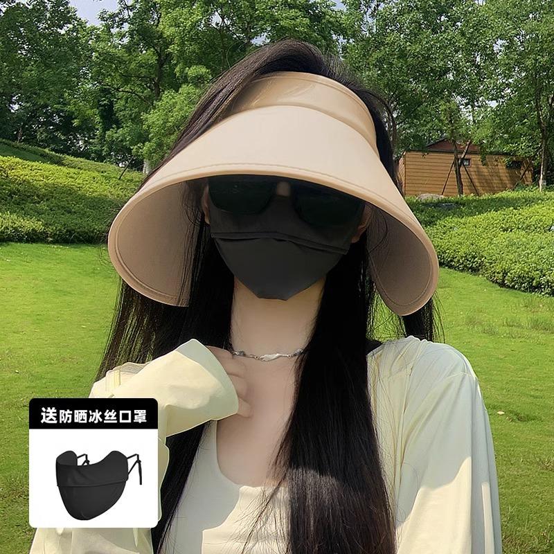 

Qianniao Pavilion женская летняя новая модная шляпа с широкими полями и открытым верхом, защита от УФ-лучей, дорожная шляпа для тени, шляпа от солнца One size