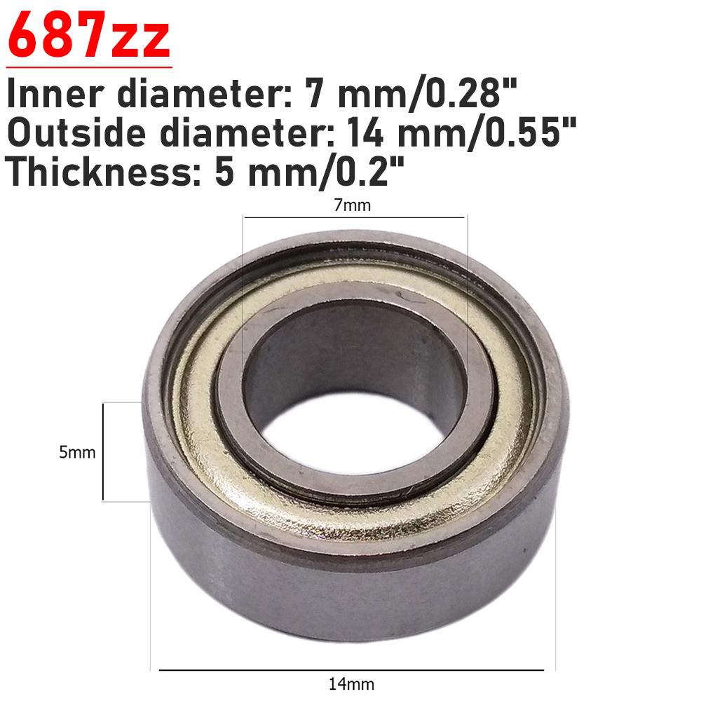 Ball Bearings 687zz 6900zz 625zz 685zz 608zz 623zz 626zz 688zz Deep Groove Miniature Bearings For Scooter 3D Printers Bearings