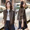 2025 Autumn/Winter Korean Style Genuine Sheepskin Jacket with Turn-Down Collar - Casual, Loose, and Versatile