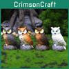 Resin Owl Ornament For Garden Micro Landscape And Cultural Displays Gift