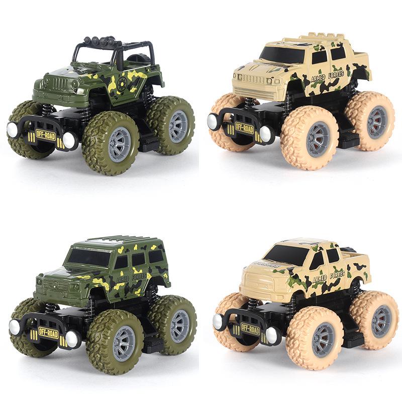 Children's Four-Wheel Drive Off-Road Stunt Car - Durable Inertial Toy Model