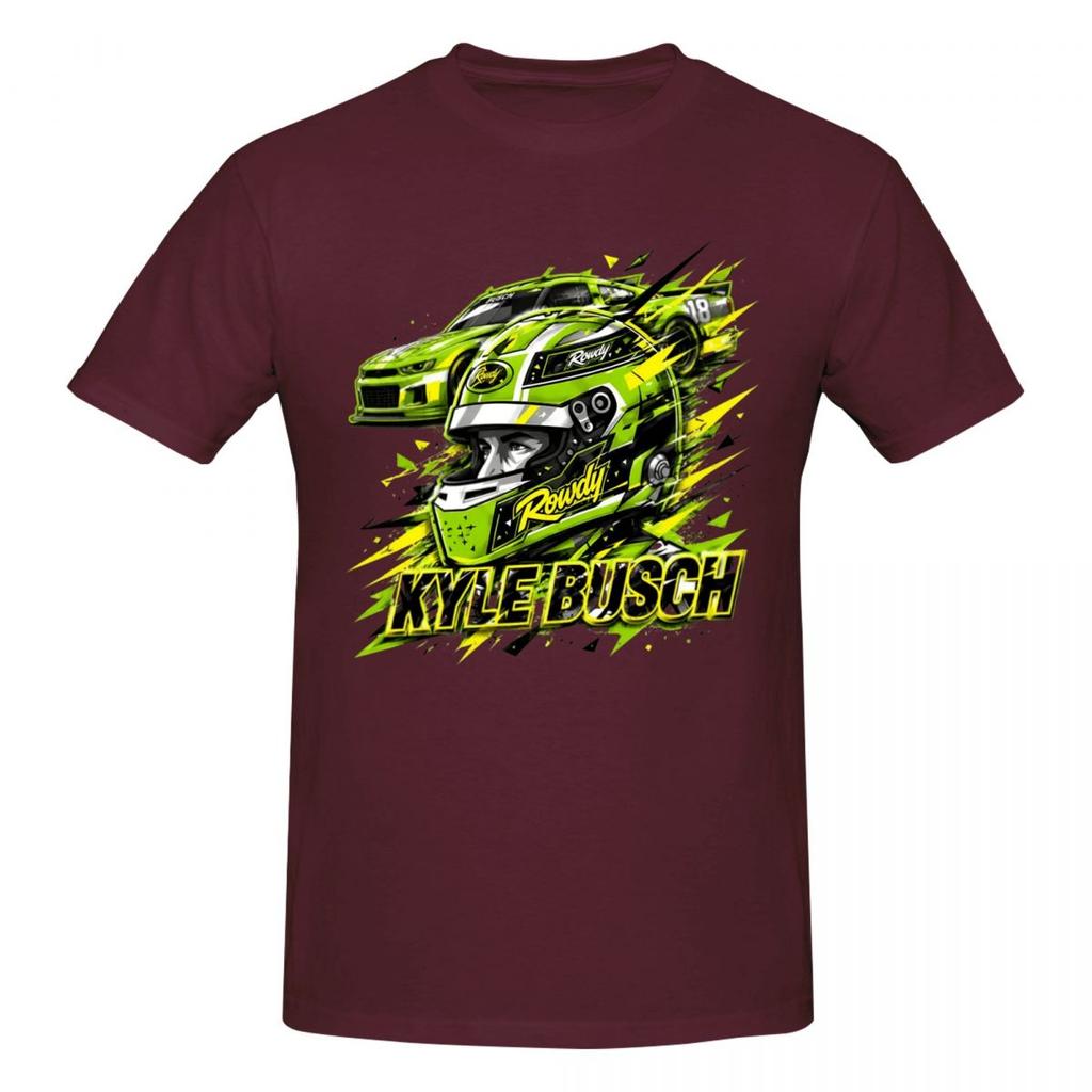 Kyle Busch 18 Racing Rowdy Rip Funny T Shirts Graphic Y2k Pops Quality T Shirts For Unisex Wounisex Clothing