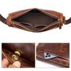 Men's Fashionable Single-shoulder Crossbody Bag, Men's Retro Oil-wax Genuine Leather Messenger Bag