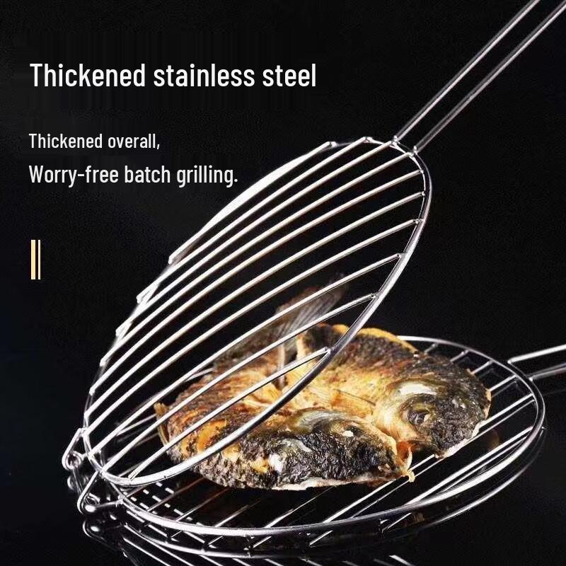 Zhi Shi Stainless Steel BBQ Fish Grill Basket