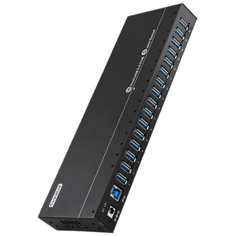 SIPOLAR 16-Port Industrial USB 3.0 Hub A-316