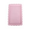 1Pc Serving Trays Rectangle Dessert Tray Plastic Platters Flat Cookie Cupcake Serving Tray Birthday Tea Party Wedding Decor