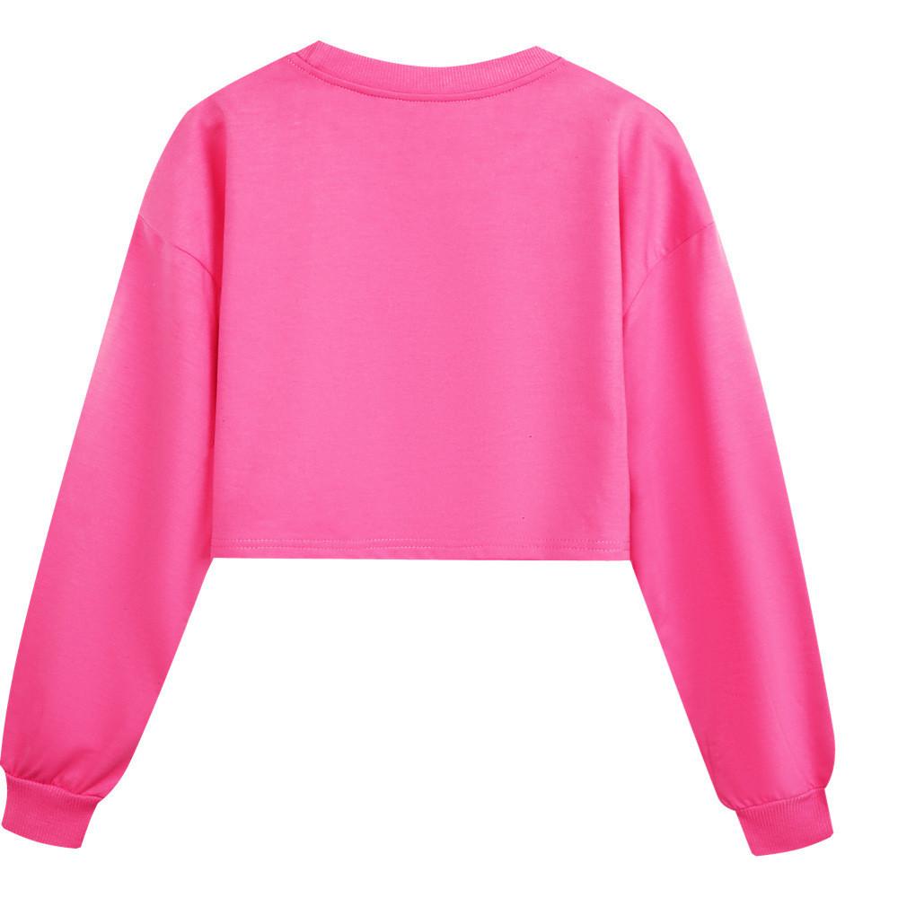 5370 Multi-color Kids Girls APHMAU Printed Long Sleeves Short Sweatshirt
