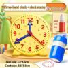 Second Grade Clock Model: Teaching Aids for Kids To Learn Time - 3-Pin Math Learning Toy