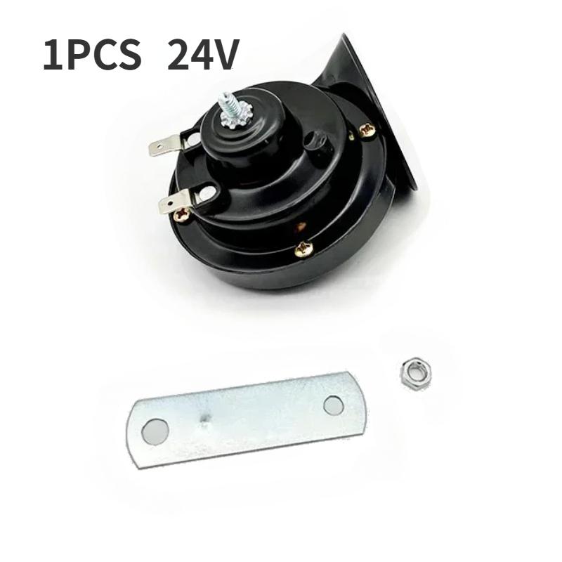 1Pair 60Db Electric Horn 12V Car Speaker 24V Truck Snail Trumpet 12V Motorcycle Horn High Pitched Whistle Waterproof Horns