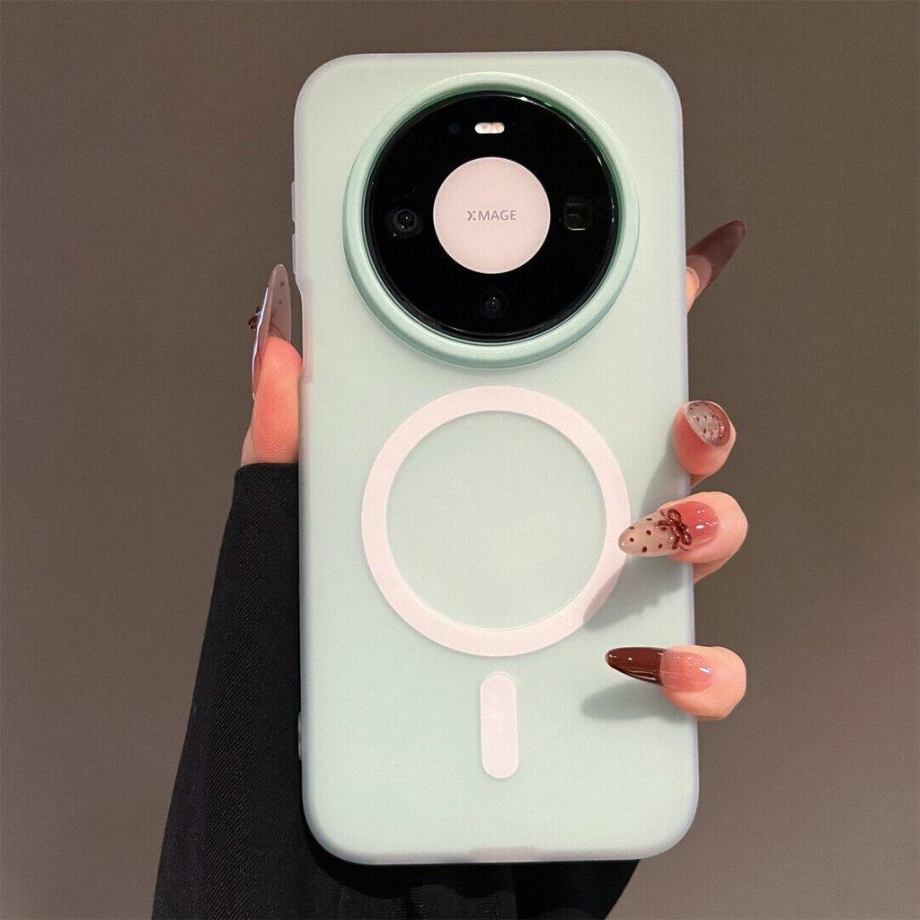For Magsafe Magnetic For Huawei Mate 80 Pro Max Case Matte Half Clear Shockproof Candy Phone Cover For Huawei Mate 80 Pro Shell
