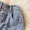 2025 Spring Denim Skirt Women's Autumn High Waist Slim Skirt A-Line Skirt Small Fork Skirt