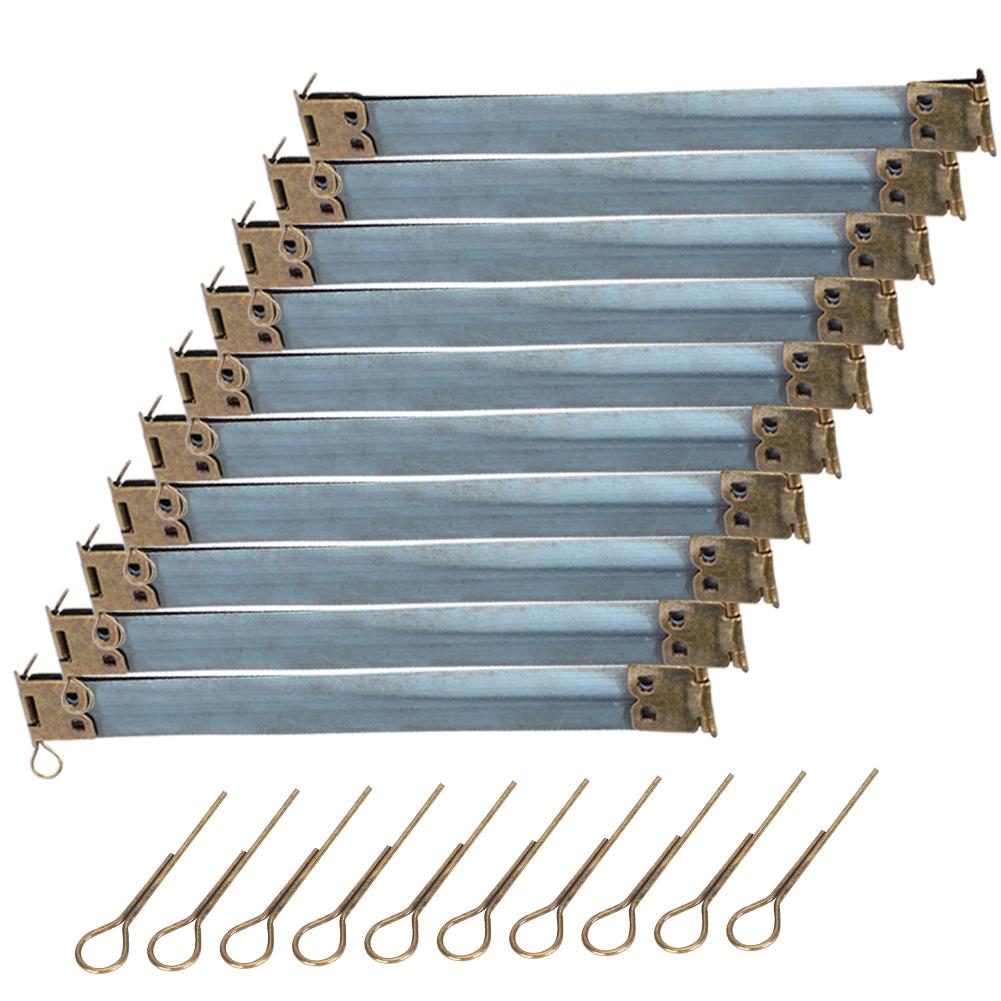 10Pcs Metal Internal Flex Frames Retro for Coin Wallets Bags Pencil Case DIY Accessory