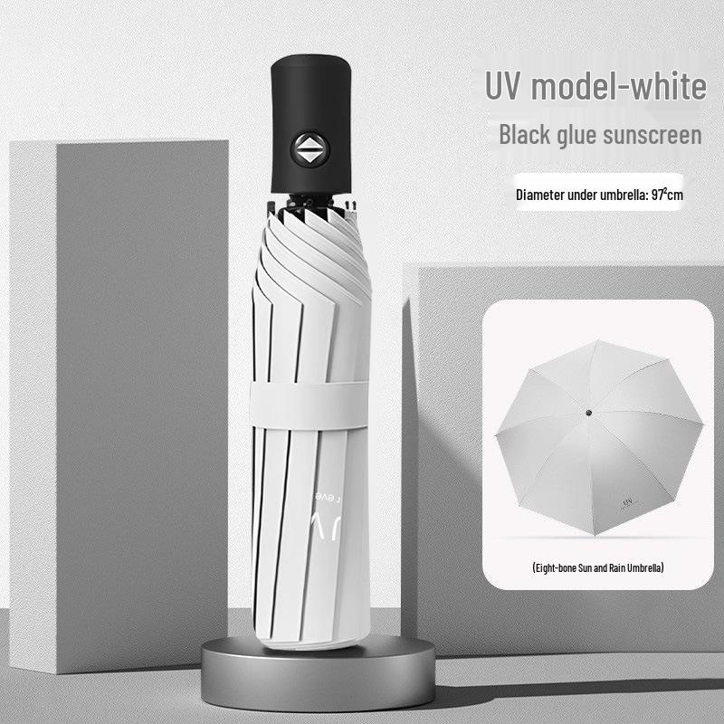 Women's Oversized Folding Umbrella – Thickened, Large, for Sun and Rain