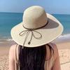 Hat Shade Woven Straw Hat Casual Sun Hat Children Summer Beach Shade Hat Travel Sunscreen Seaside