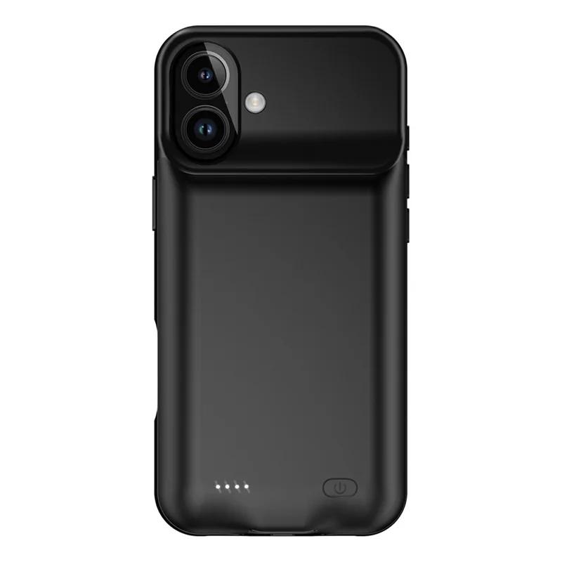 A29 For iPhone 17 Battery Case Soft TPU Edge 6000mAh Rechargeable Protective Back Cover