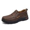 2026 Men's Non-slip Durable Leather Slip-on, Thick Sole Outdoor Work Shoes