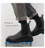 2025 New Thicken Winter Knight Boots Men Knee High Long Square Heel Boots Retro Thick Men Motorcycle Boots Black White