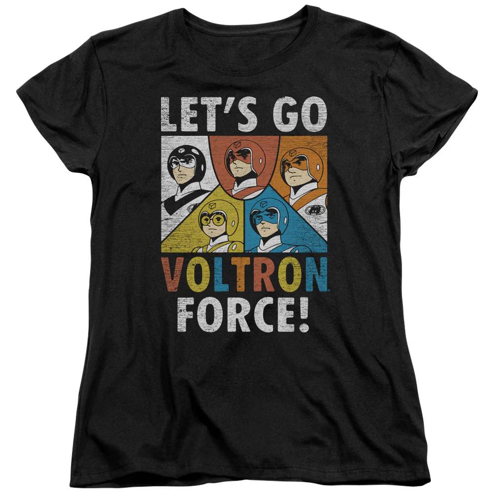 Женская футболка Voltron Force черная 4XL