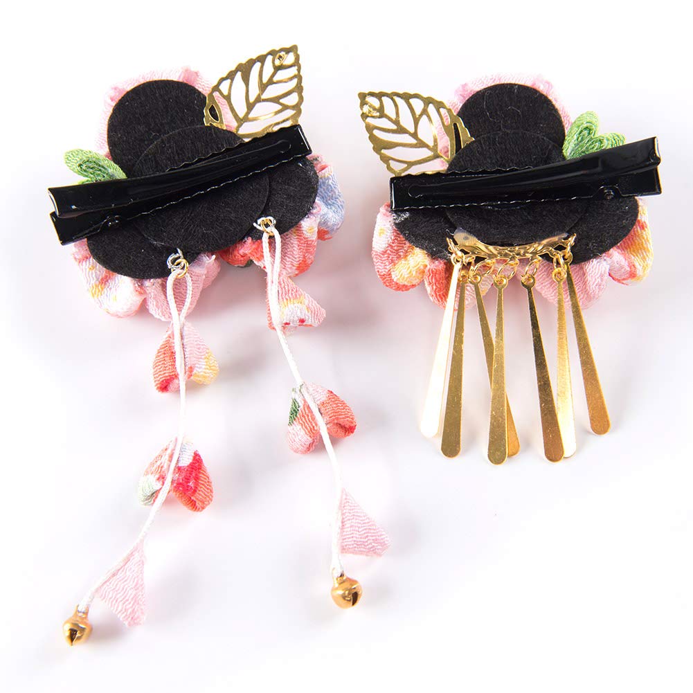 FLORICA Haarschmuck-Set für Perfekt für und Verfügt über eine Blume und eine Glocke Haar und Beinhaltet eine Aufbewahrung Erhältlich in 2 Farben 2-teilig Mädchen,