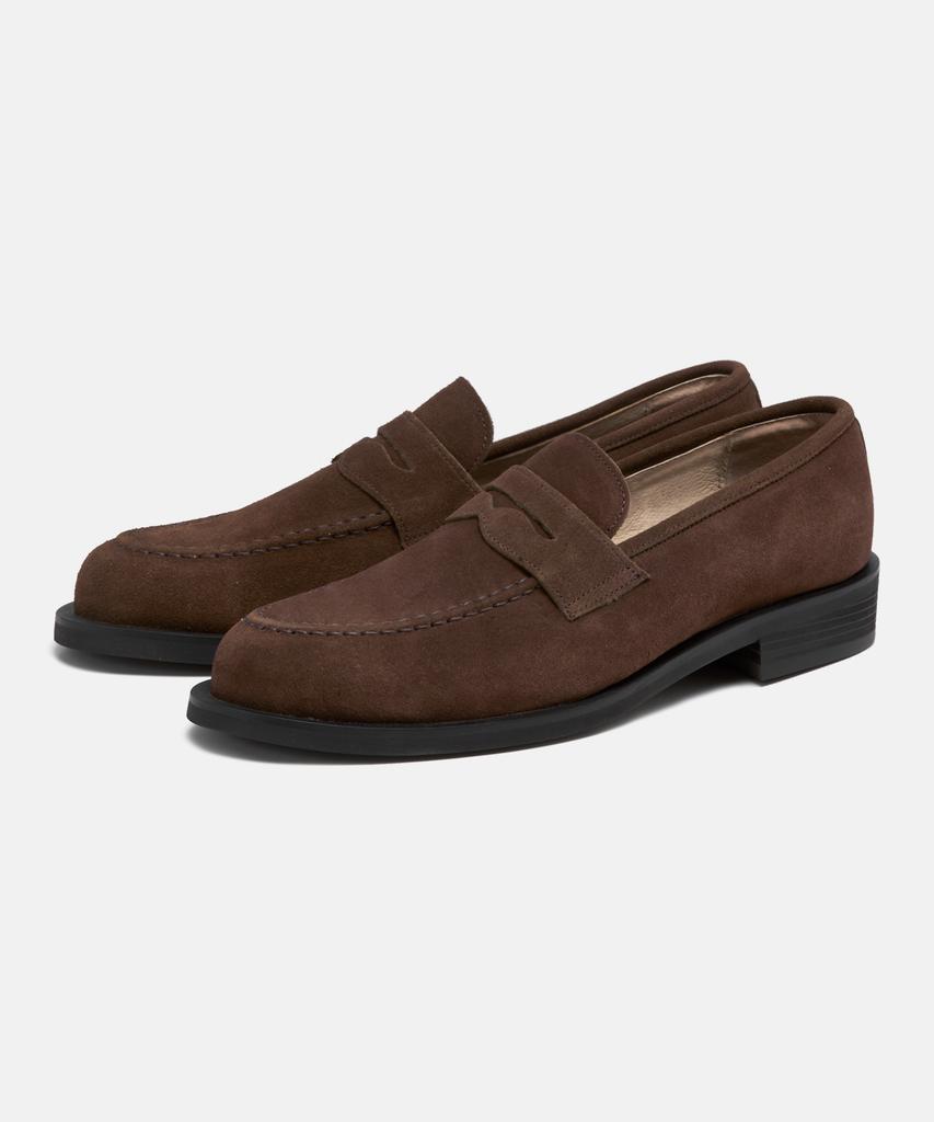 Customade Pearson Suede Penny Loafers 4Cm (Cr0047Br)