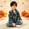 Kids' Knit Sweatshirt with Halloween Print for Fall Festival