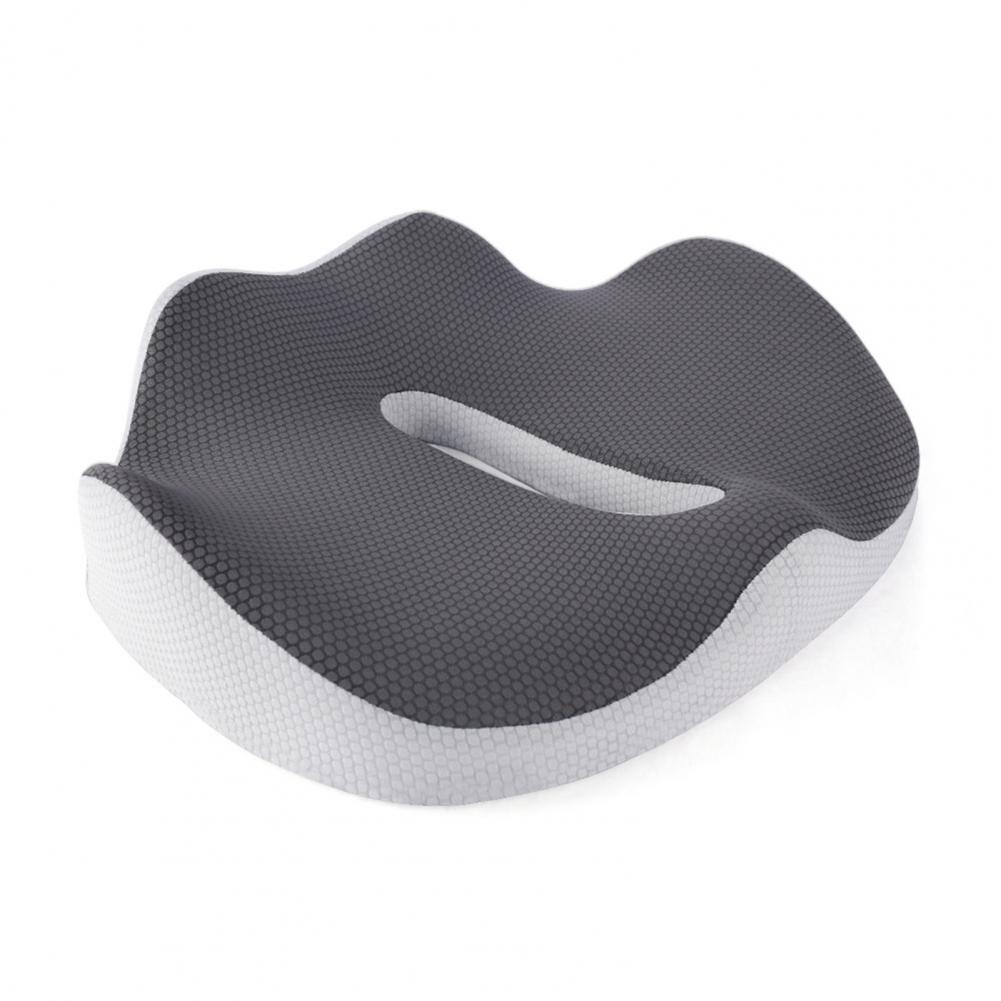 Coccyx Pain Relief Cushion Contour Cushion Memory Foam Seat Cushion for Office Workers Sciatica Relief Tailbone Wide for Car