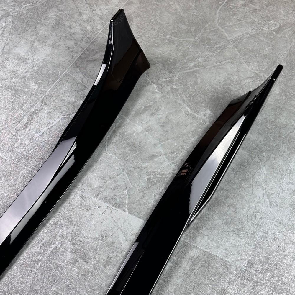 4pcs Side Skirts Spoiler Body Kits For Tesla Model Y 3 Highland Guard Extension Rocker Panels 2017-2024 Splitters Accessories