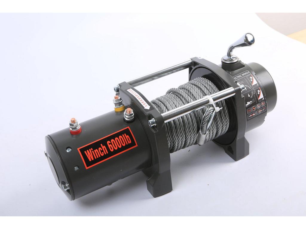 Waterproof Portable Electric Winch Accessories - Vehicle Self-Rescue Mini Crane for Off-Road Use