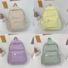 Basic Nylon School Backpack With Laptop Pocket For Students Daily Use