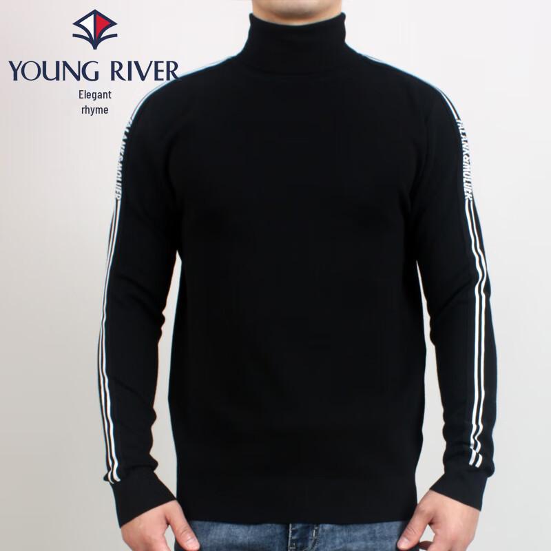Ya Yun Men's Warm Business Casual Wool Blend Turtleneck Sweater