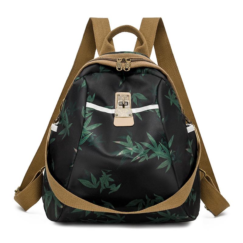 Oxford Print Rucksack Damen Wasserdicht Pendler Reisetasche Multifunktionsrucksack