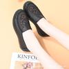 Womens Slip-On Loafer Flat Shoes Seniors Comfortable Breathable Rubber Sole