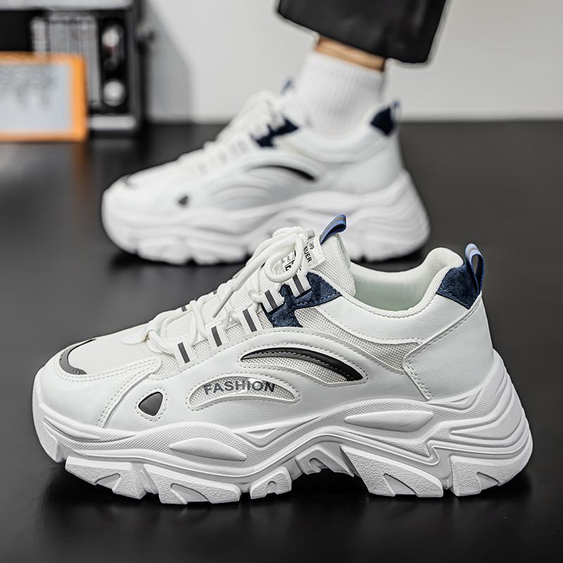 Pantofi noi pentru bărbați mărime mare la modă pantofi sport cu talpă groasă pantofi sport casual pentru bărbați pantofi tip mocasin cu plasă respirabilă pentru bărbați hombre