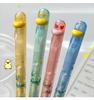4 Stück Kristall-Enten-Gelstift-Set Super Kawaii 0,5 mm Kugelschreiber Schwarze Tinte Schnelltrocknend Lustiges Design Schulbedarf Geschenk