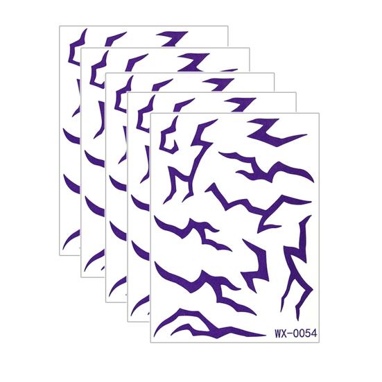 Baizihuahu 5 Sheets Temporary Tattoo Stickers, Skin-Friendly Demon Energy Pattern Tattoos, Hypoallergenic Non-Irritating Stickers for Kids Adults