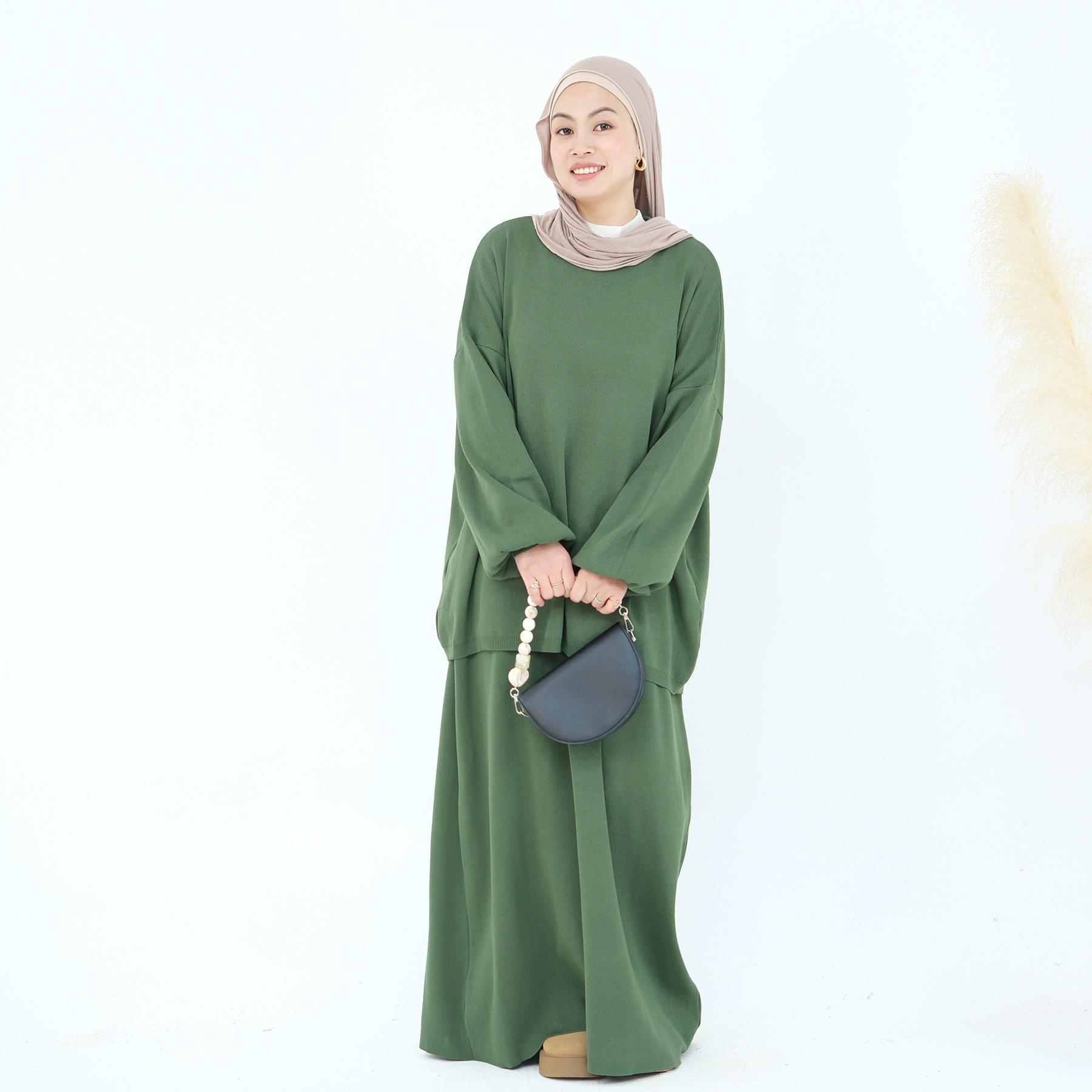 

Loriya2024 Thick Knit Solid Multi-Color Two-Piece Autumn Winter Set (LR928) One Size