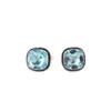 Sky Blue Topaz Gemstone 925 Sterling Silver Jewelry Handcrafted Cufflinks 0.61" CL-7-3