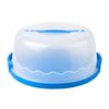 Cake Storage Container with Food-Contact-Grade Plastic, Top Carrying Handle, See-Through Cover and Round Base for Storage