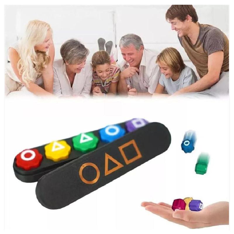 Squid Game Traditional Gonggi Korean Game Set With Plastic Stones For Family And Kids Play