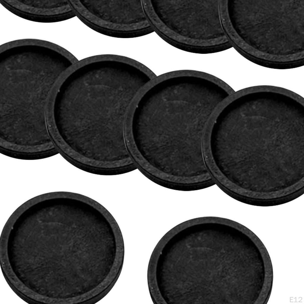 10Pcs Flat Round Wooden Brooch Pin Trays Clasps Disk Base Cabochon Frame Setting Tray