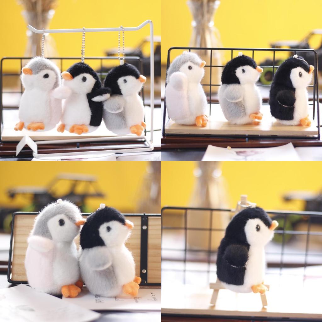 Cute Soft Plush Penguin Keychain Miniature Stuffed Animal Bag Decoration