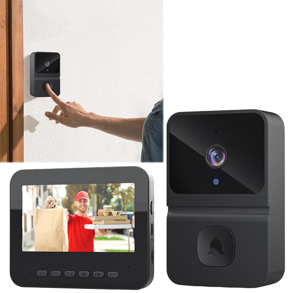 2.4G Wi-Fi Smart Video Doorbell Infrared Night Vision HD Video Doorbell Intelligent Video Intercom Doorbell for Family Apartment