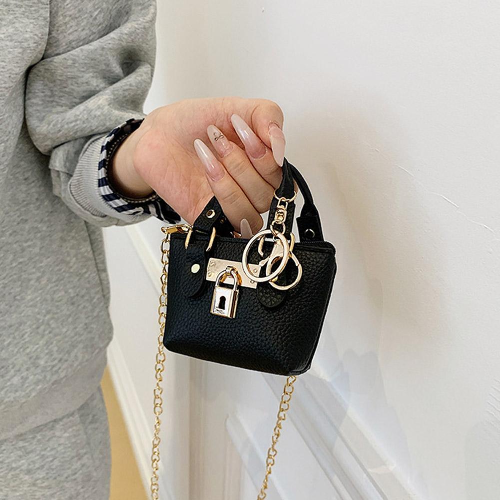 Trendy Square Bag For Women Lock Design Versatile Single Shoulder Bag Mini Luxurious Crossbody Bag Fashion Pendant Tote Bag