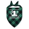 My First Christmas Print Dog Bandanas Large Pet Scarf Pet Bandana for Dog Plaid Bow Ties Collar Cats Dogs Xmas Scarf Accessories