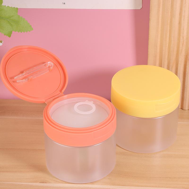 250/300/350 Ml Makeup Remover Cotton Cream Jar Lid Body Lotion Scrub Jar Cosmetic Container Travel Portable Bottle With Tweezers