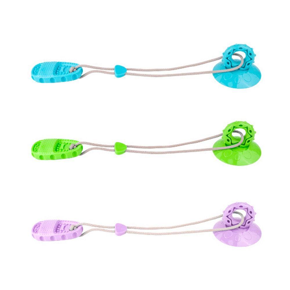 TPR Dog Suction Cup Slippers Toys Bite-Resistant Interactive Ball Pet Teeth Grinding Toy Elastic Dog Chew Toy Relieving Stuffy