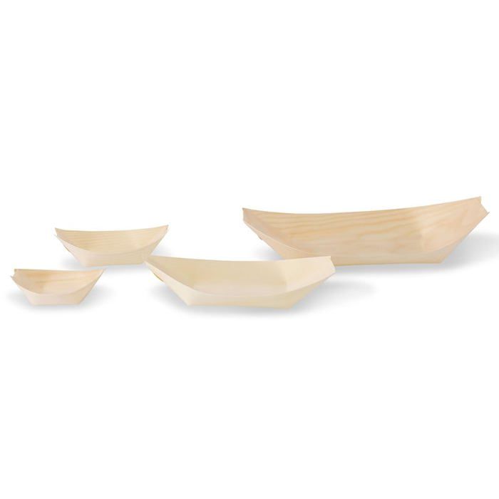 Assiette jetable - Bionatic - DCA017761_afn - Bois de pin - Bio-dégradable - 100 pièces