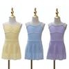 Chiffon Skirt Ballet Leotard Sleeveless Design Dance Leotard  Gymnastics Practice