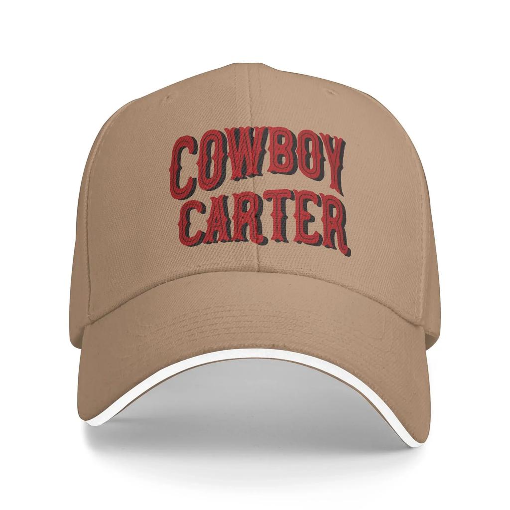Rustic Cowboy Carter Graphic Red Casual Baseball Cap Summer Trucker Hat High Quality Sport Snapback Cap Unisex Baseball Caps